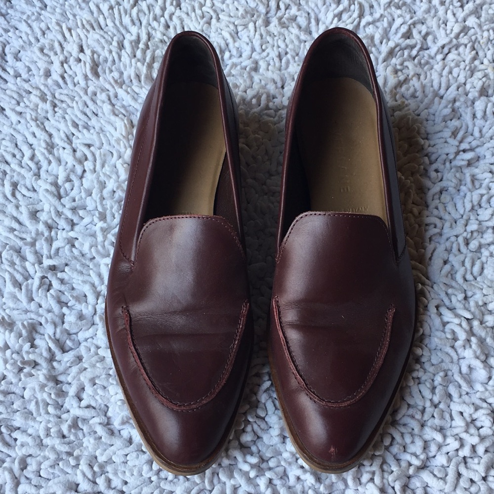 Everlane The Modern Point Loafer in Burgundy Size 9